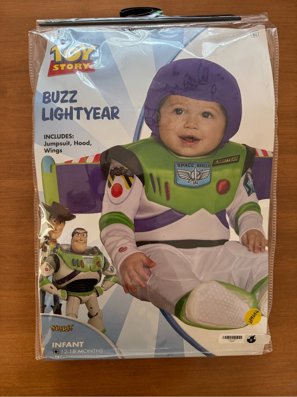 Toy Story Buzz Lightyear Infant Costume - Green/Purple 12-18 months